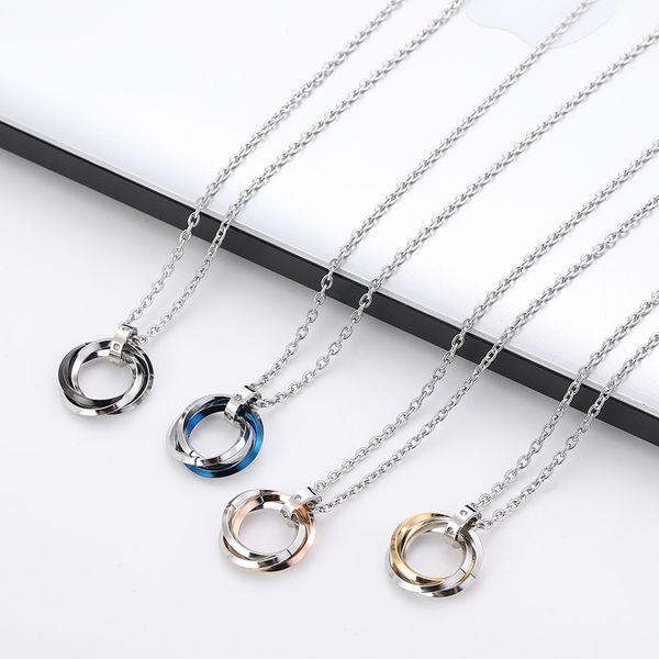 stainless steel couple crystal circle pendant necklace engraved love double ring pendant couples ring necklace, Silver
stainless steel couple crystal circle pendant necklace engraved love double ring pendant couples ring necklace, Silver