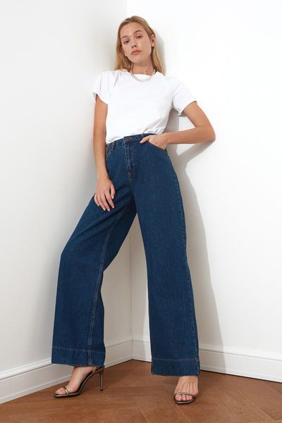 trendyol trotting detailed high bel wide leg jeans twoss20je0148 women's, Blue
trendyol trotting detailed high bel wide leg jeans twoss20je0148 women's, Blue