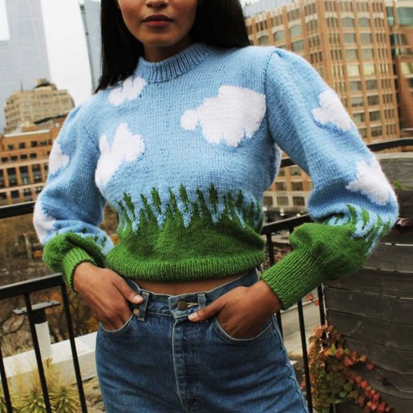 women's sweaters pullover jumper casual long sleeve knitted street winter fashion sweater n9io, White;black
women's sweaters pullover jumper casual long sleeve knitted street winter fashion sweater n9io, White;black
