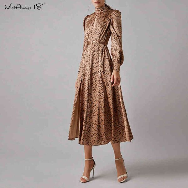 mnealways18 turtleneck polka dot dress khaki puff sleeve women satin dress split pleated a-line long dresses spots hollow out, Black;gray
mnealways18 turtleneck polka dot dress khaki puff sleeve women satin dress split pleated a-line long dresses spots hollow out, Black;gray