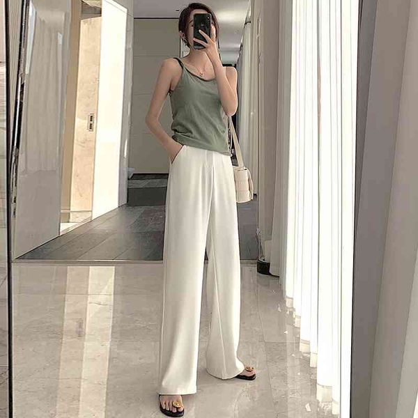 women's pants & capris new straight casual solid wide leg womens trousers loose streetwear suit korean chic pants women high waist plus, Black;white
women's pants & capris new straight casual solid wide leg womens trousers loose streetwear suit korean chic pants women high waist plus, Black;white