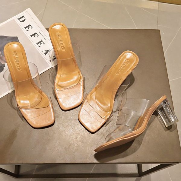 slippers designer slides women 9cm high heels transparent mules fetish summer female crystal sandals lady block shoes 3fus, Black
slippers designer slides women 9cm high heels transparent mules fetish summer female crystal sandals lady block shoes 3fus, Black