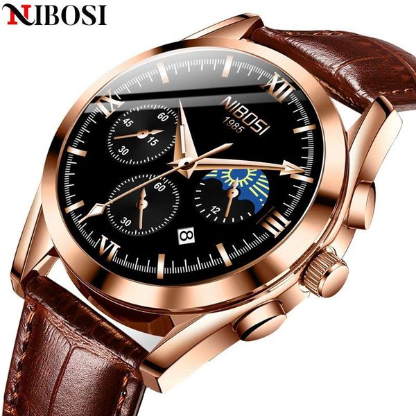 wristwatches nibosi business men watch blue stainless wrist chronograph army military quartz watches relogio masculino, Slivery;brown
wristwatches nibosi business men watch blue stainless wrist chronograph army military quartz watches relogio masculino, Slivery;brown