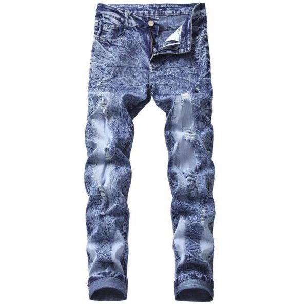 men's jeans snow fashion brand wash biker casual ripped distressed cotton denim straight long trousers stretch slim pants 30-44, Blue
men's jeans snow fashion brand wash biker casual ripped distressed cotton denim straight long trousers stretch slim pants 30-44, Blue