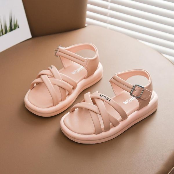 sandals summer children toddler baby girls boys crossed strap leather beach shoes hollow slippers 2021, Black;red
sandals summer children toddler baby girls boys crossed strap leather beach shoes hollow slippers 2021, Black;red