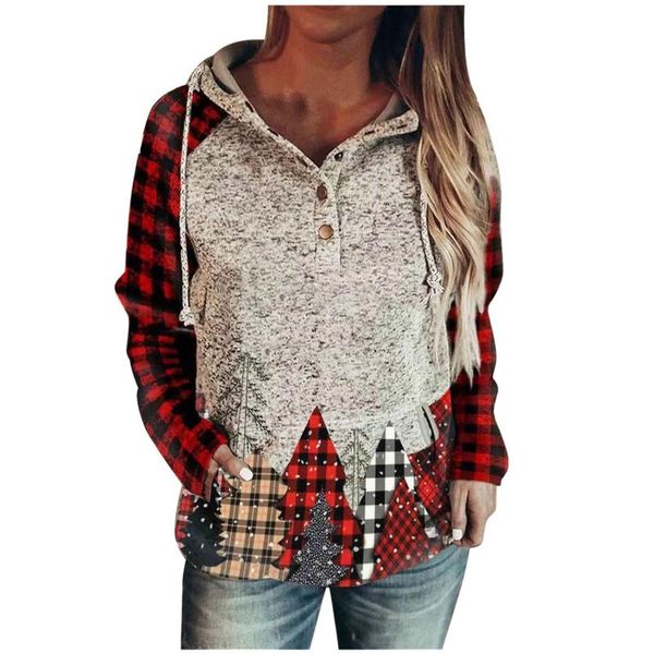 women's hoodies & sweatshirts plus size winter long sleeve christmas plaid contrast color warm sudaderas mujer harajuku, Black
women's hoodies & sweatshirts plus size winter long sleeve christmas plaid contrast color warm sudaderas mujer harajuku, Black