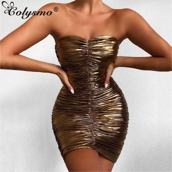 colysmo glitter summer dress strapless ruched mini solid color sleeveless bodycon dresses for women chic club party vestido 210527, Black;gray
colysmo glitter summer dress strapless ruched mini solid color sleeveless bodycon dresses for women chic club party vestido 210527, Black;gray