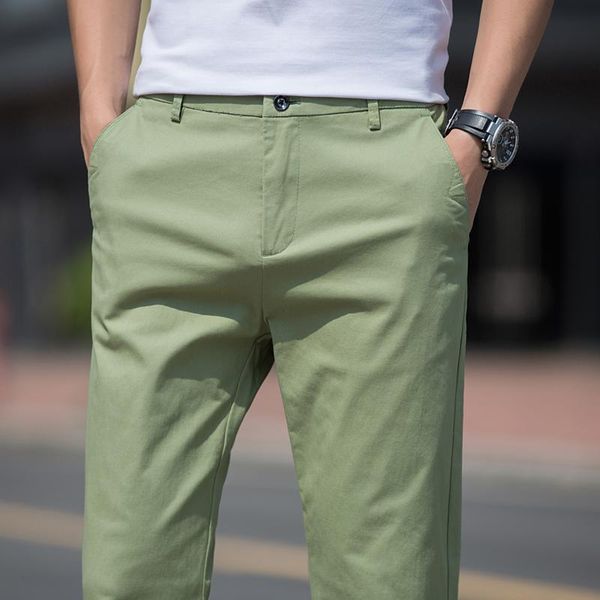 luren 2021 spring and summer men's business casual pants fashion solid color stretch brand slim khaki trousers male, Black
luren 2021 spring and summer men's business casual pants fashion solid color stretch brand slim khaki trousers male, Black