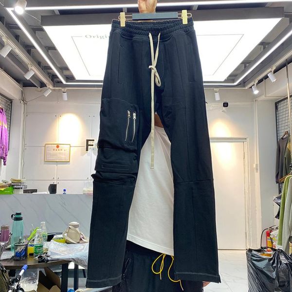 men's pants paf archive zipper cargo men women joggers multi-pocket drawstring sweatpants slightly loose trousers, Black
men's pants paf archive zipper cargo men women joggers multi-pocket drawstring sweatpants slightly loose trousers, Black