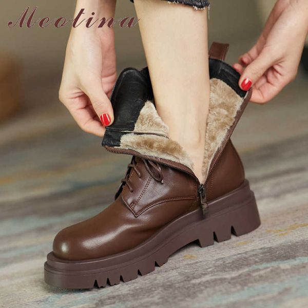 meotina motorcycle boots woman platform high heel ankle boots zipper thick heel short boots lace up female shoes winter brown 41 210608, Black
meotina motorcycle boots woman platform high heel ankle boots zipper thick heel short boots lace up female shoes winter brown 41 210608, Black