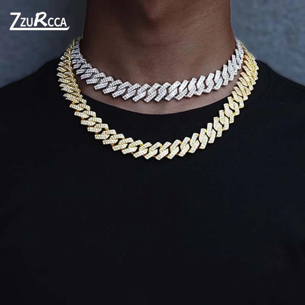 chains hip hop bling 15mm prong cuban chain 2 row iced out men's necklace rhinestone zircon paved necklaces for men women jewelry, Silver
chains hip hop bling 15mm prong cuban chain 2 row iced out men's necklace rhinestone zircon paved necklaces for men women jewelry, Silver