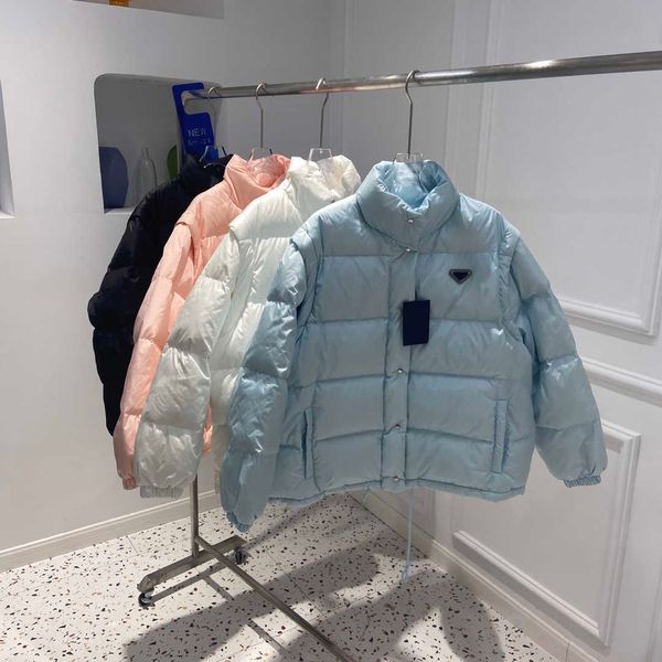women's luxury down parkas jacket triangle label detachable sleeve thick warm windbreaker for lady slim jackets winter outwears letters, Black
women's luxury down parkas jacket triangle label detachable sleeve thick warm windbreaker for lady slim jackets winter outwears letters, Black