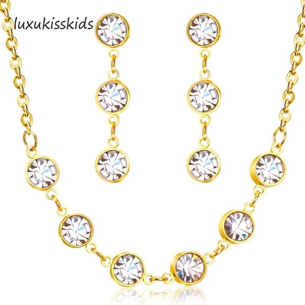 earrings & necklace luxukisskids crystal necklaces dubai african wedding jewelry sets stainless steel jewellery set for women girls, Silver
earrings & necklace luxukisskids crystal necklaces dubai african wedding jewelry sets stainless steel jewellery set for women girls, Silver