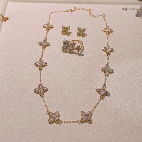 earrings & necklace fashion luxury flower statement earring ring jewelry set for women wedding party full zircon dubai bridal n0555, Silver
earrings & necklace fashion luxury flower statement earring ring jewelry set for women wedding party full zircon dubai bridal n0555, Silver