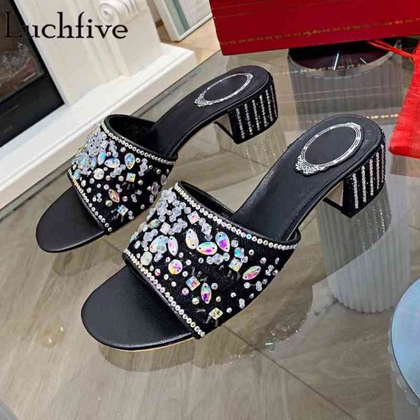 crystal chunky heels slippers open toe sandals summer ladies slides runway outwear black pink shoes woman
crystal chunky heels slippers open toe sandals summer ladies slides runway outwear black pink shoes woman
