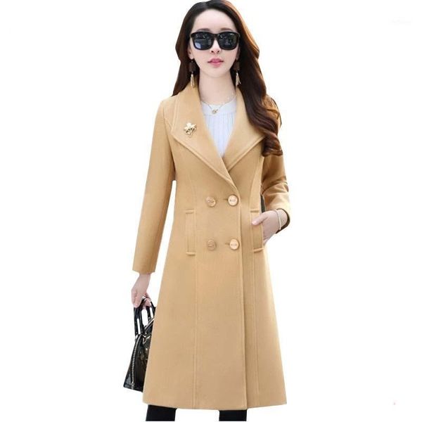 women's wool & blends woman coats autumn winter warm coat korean pink fashion jacket double-breasted casual long female overcoat, Black
women's wool & blends woman coats autumn winter warm coat korean pink fashion jacket double-breasted casual long female overcoat, Black