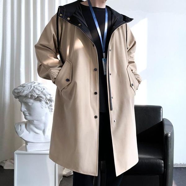 women's trench coats winter men's 2021 clothes autumn and medium long solid color two fashionable windbreaker large loose, Tan;black
women's trench coats winter men's 2021 clothes autumn and medium long solid color two fashionable windbreaker large loose, Tan;black
