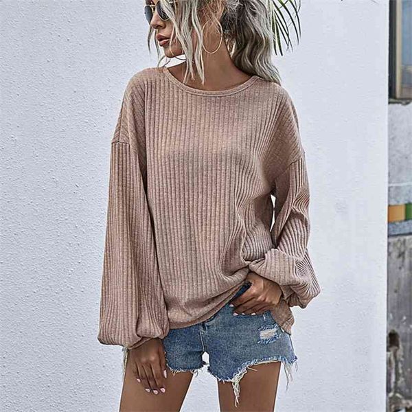 women knitted solid autumn winter sweater long lantern sleeve o neck pullover loose sweaters female streetwear 210507, White;black
women knitted solid autumn winter sweater long lantern sleeve o neck pullover loose sweaters female streetwear 210507, White;black