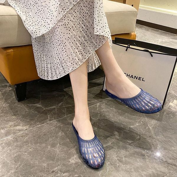 sandals 2021 summer flat baotou women's slippers lovely bathroom slip hollow hole shoes comfortable crystal women., Black
sandals 2021 summer flat baotou women's slippers lovely bathroom slip hollow hole shoes comfortable crystal women., Black