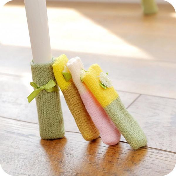 chair covers 4pcs/set knitting wool leg protector pads anti scratch furniture table socks feet caps protect home decor
chair covers 4pcs/set knitting wool leg protector pads anti scratch furniture table socks feet caps protect home decor