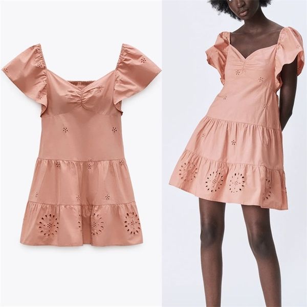 openwork embroidered mini dress women short ruffled sleeve summer smocked elastic pleated pink embroidery es 210524, Black;gray
openwork embroidered mini dress women short ruffled sleeve summer smocked elastic pleated pink embroidery es 210524, Black;gray