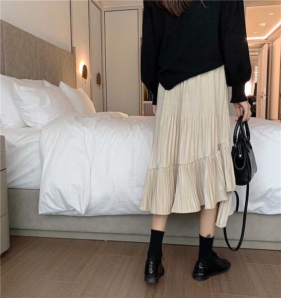 skirts veet midi long womens pleated skirt goth lolita 2021 spring high waisted asymmetrical low ruched ruffle rok n3gi, Black
skirts veet midi long womens pleated skirt goth lolita 2021 spring high waisted asymmetrical low ruched ruffle rok n3gi, Black