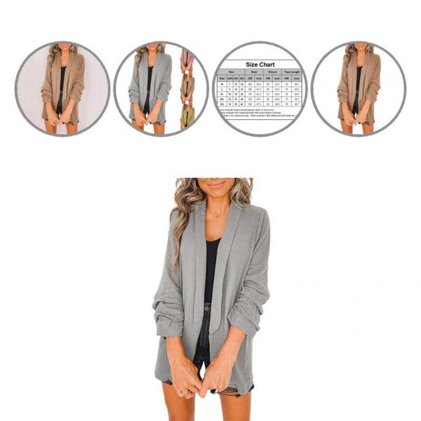 women's suits & blazers elegant turn-down collar great stitching autumn jacket for going out, White;black
women's suits & blazers elegant turn-down collar great stitching autumn jacket for going out, White;black