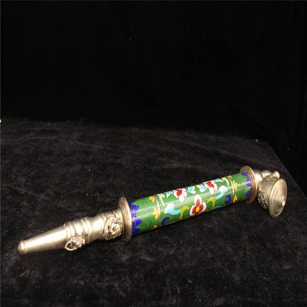 chinese old beijing old goods copper tire cloisonne filament pipe tobacco pot, Brown
chinese old beijing old goods copper tire cloisonne filament pipe tobacco pot, Brown