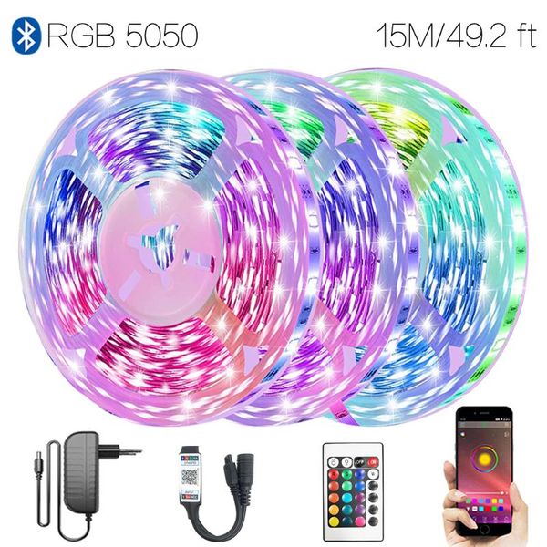 49.2 ft (15m) diy mode discoloration bluetooth smart waterproof ruban led rgb decoration for family ceiling festival party strips
49.2 ft (15m) diy mode discoloration bluetooth smart waterproof ruban led rgb decoration for family ceiling festival party strips