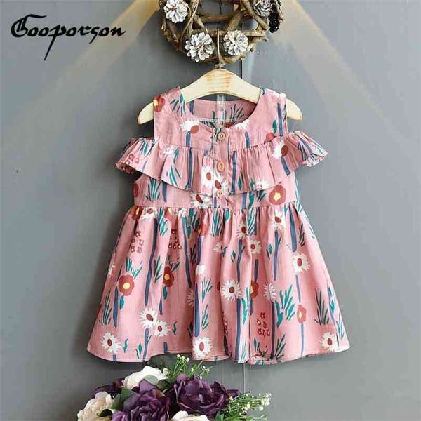 gooporson vestidos summer dresses kids clothes flower off the shoulder princess dress elegant cute korean little girls costume 210715, Red;yellow
gooporson vestidos summer dresses kids clothes flower off the shoulder princess dress elegant cute korean little girls costume 210715, Red;yellow