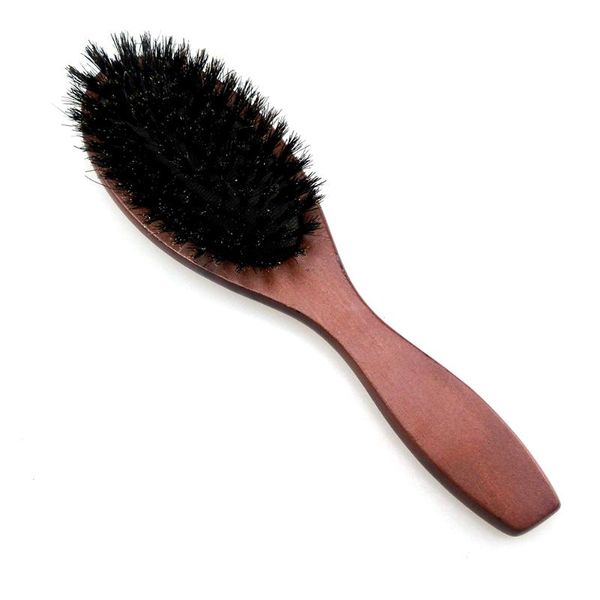 hair brushes wooden handle anti-static professional boar bristle durable portable mini size brush massage comb paddle beech, Silver
hair brushes wooden handle anti-static professional boar bristle durable portable mini size brush massage comb paddle beech, Silver