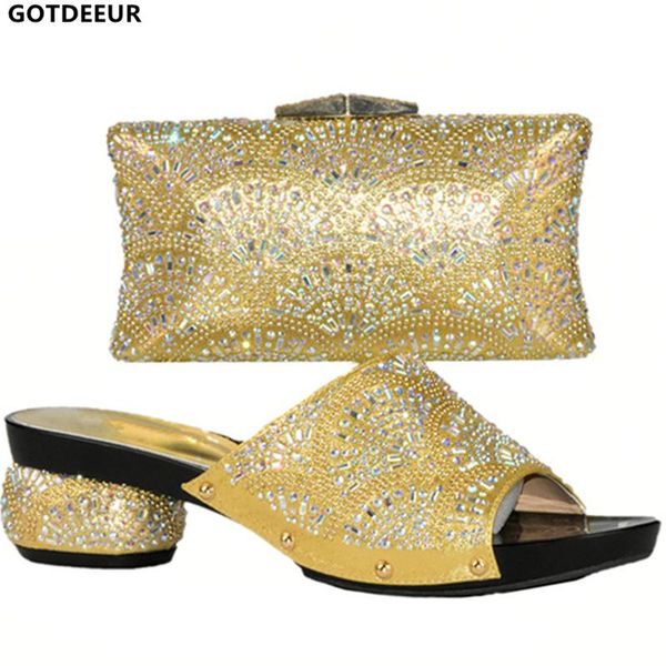 dress shoes latest gold color italian with matching bags for women nigerian wedding and bag set decorated rhinestone, Black
dress shoes latest gold color italian with matching bags for women nigerian wedding and bag set decorated rhinestone, Black