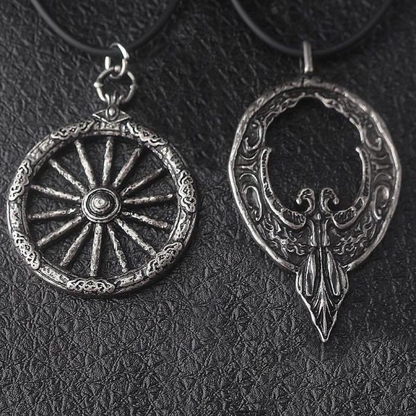 pendant necklaces game bloodborne necklace cthulhu style wheel crow badge cosplay props gift jewelry decoration, Silver
pendant necklaces game bloodborne necklace cthulhu style wheel crow badge cosplay props gift jewelry decoration, Silver