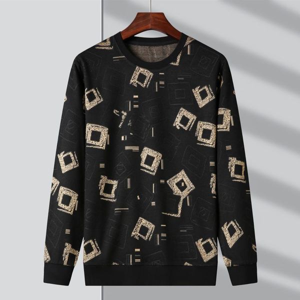 men's sweaters 2021 european and american style printed sweater fashion long sleeve t-shirt jacquard bottoming shirt., White;black 
men's sweaters 2021 european and american style printed sweater fashion long sleeve t-shirt jacquard bottoming shirt., White;black