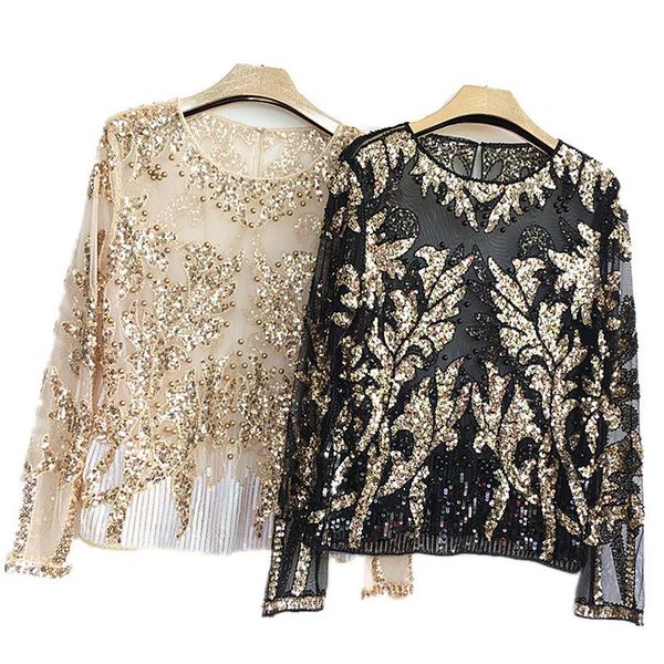 spring fashion vintage sequined bead flower straight o-neck long sleeve black beige casual daily wear blouse women 98108 women's blouse, White
spring fashion vintage sequined bead flower straight o-neck long sleeve black beige casual daily wear blouse women 98108 women's blouse, White