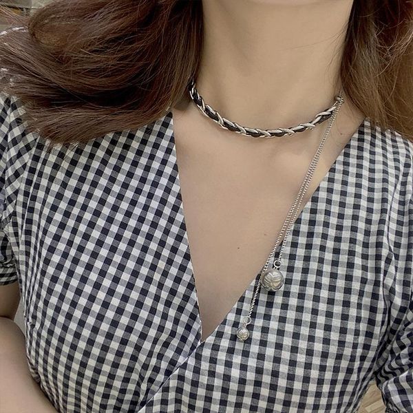 chains stainless steel necklace for women clavicle chain punk thick street style ins choker jewelry gift, Silver
chains stainless steel necklace for women clavicle chain punk thick street style ins choker jewelry gift, Silver