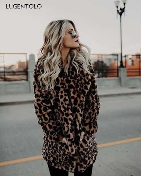 Women's Jackets Lugentolo Women Coat Autumn Winter Fashion Leopard Print Long Sleeve Jacket Casual Pocket Female Coats 5XL 19WT, Black;brown
Women's Jackets Lugentolo Women Coat Autumn Winter Fashion Leopard Print Long Sleeve Jacket Casual Pocket Female Coats 5XL 19WT, Black;brown