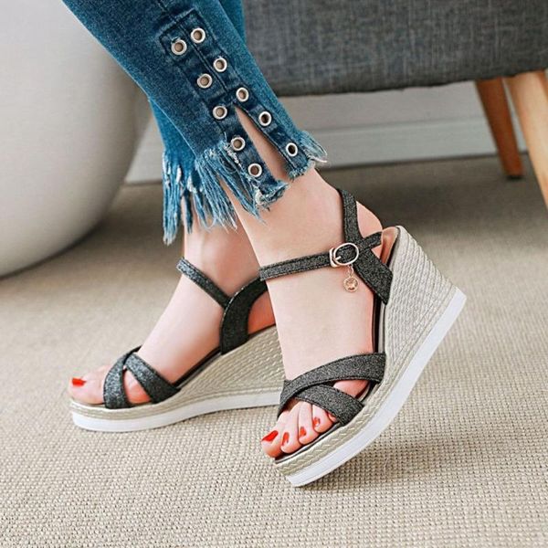 dress shoes summer platform sandals 2021 fashion women strap gladiator sandal wedges casual woman peep toe femme#a3, Black
dress shoes summer platform sandals 2021 fashion women strap gladiator sandal wedges casual woman peep toe femme#a3, Black