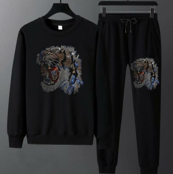 tracksuits with rhinestones autumn men's slim and warm fashion clothes and pants, Gray
tracksuits with rhinestones autumn men's slim and warm fashion clothes and pants, Gray