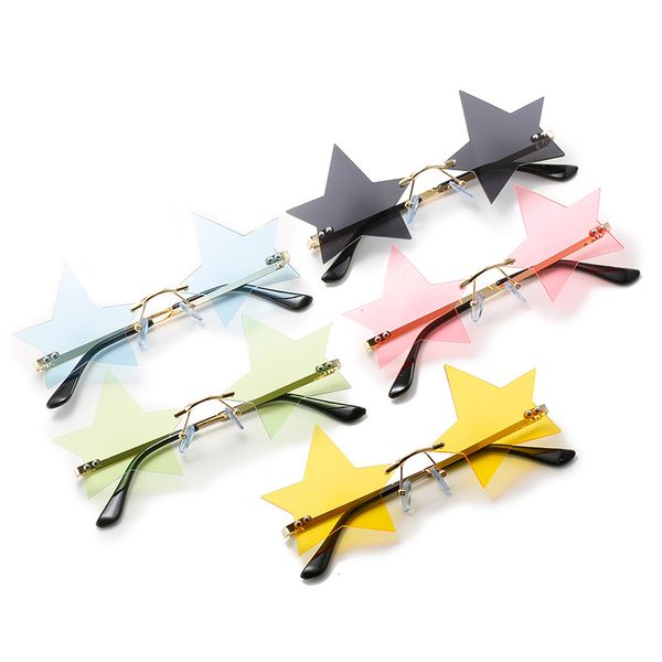 vintage unique star shape mirror rimless sunglasses women fashion clear ocean lens eyewear men trending sun glasses shades, White;black
vintage unique star shape mirror rimless sunglasses women fashion clear ocean lens eyewear men trending sun glasses shades, White;black