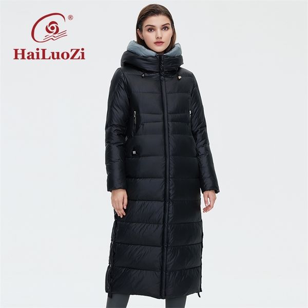 hailuozi women's winter jacket long style women coat thick hooded fashion unique design female zipper cotton parkas 6022 211216, Black
hailuozi women's winter jacket long style women coat thick hooded fashion unique design female zipper cotton parkas 6022 211216, Black
