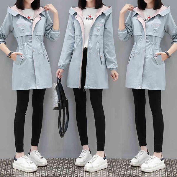 casual dresses autumn hooded trench coat women's mid-length korean windbreaker slim students female plus size cardigan outerwear f, Black;gray
casual dresses autumn hooded trench coat women's mid-length korean windbreaker slim students female plus size cardigan outerwear f, Black;gray