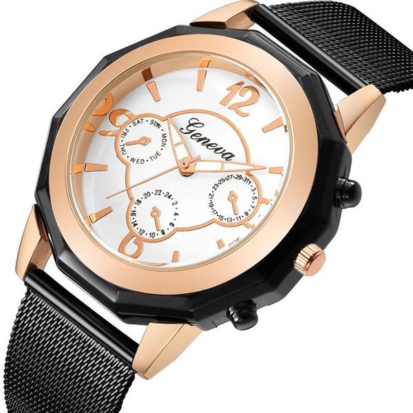 exquisite polygon casual quartz wristwatch women mesh stainless steel band rose gold simple ladies watches relogio feminino wristwatches, Slivery;brown
exquisite polygon casual quartz wristwatch women mesh stainless steel band rose gold simple ladies watches relogio feminino wristwatches, Slivery;brown