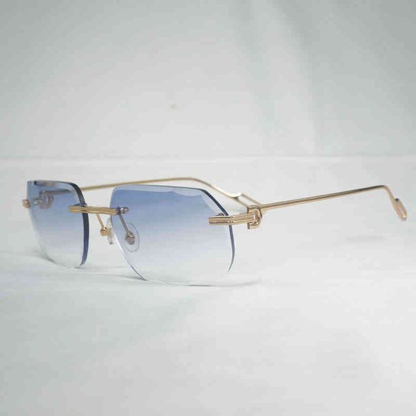 2022 factory wholesale vintage rimless square sunglasses men oculos diamond cutting new lens shape shadow metal frame clear reading glasses, White;black
2022 factory wholesale vintage rimless square sunglasses men oculos diamond cutting new lens shape shadow metal frame clear reading glasses, White;black