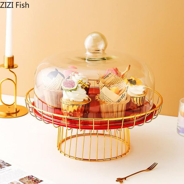 metal cake rack with ceramic tray and glass cover creative home fruit plate wedding party dessert display decoration tools other bakeware
metal cake rack with ceramic tray and glass cover creative home fruit plate wedding party dessert display decoration tools other bakeware