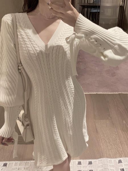 casual dresses spring winter solid knitted cotton sweater women fashion loose v-neck pullover female dress vestidos feminino, Black;gray
casual dresses spring winter solid knitted cotton sweater women fashion loose v-neck pullover female dress vestidos feminino, Black;gray