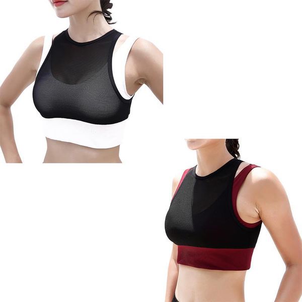 gym clothing sports no steel ring shockproof underwear female mesh yarn stitching widened thickened breathable fitness bra, White;black
gym clothing sports no steel ring shockproof underwear female mesh yarn stitching widened thickened breathable fitness bra, White;black