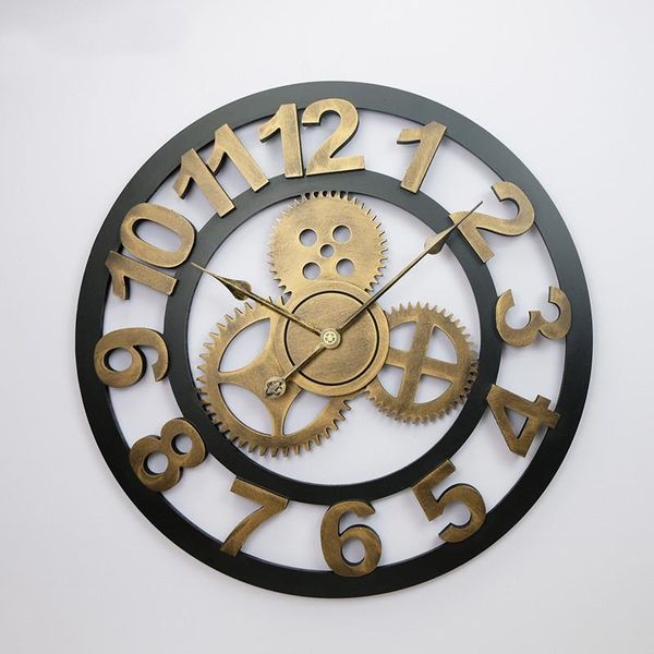 wall clocks industrial style wooden mute clock gear retro hanging living room dining creative home decoration
wall clocks industrial style wooden mute clock gear retro hanging living room dining creative home decoration