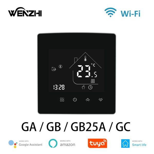 smart home control wifi thermostat temperature controller water/electric floor heating gas boiler 25a life tuya alexa google
smart home control wifi thermostat temperature controller water/electric floor heating gas boiler 25a life tuya alexa google
