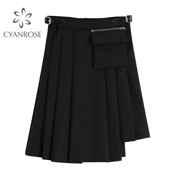 fashion high waist autumn black skirts preppy style vintage casual a line gothic mini skirt for girls 210515
fashion high waist autumn black skirts preppy style vintage casual a line gothic mini skirt for girls 210515